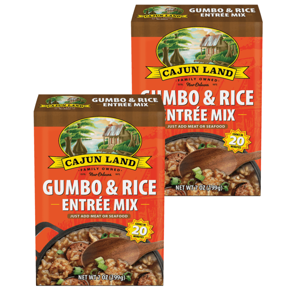 Cajun Land Gumbo & Rice Mix 7 oz Pack of 2