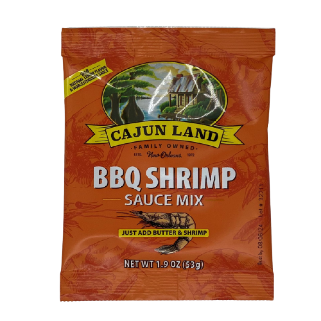 Cajun Land BBQ Shrimp Sauce Mix 1.9 oz 080617052111
