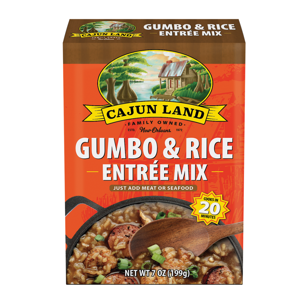 Cajun Land Gumbo & Rice Mix 7 oz 080617041061
