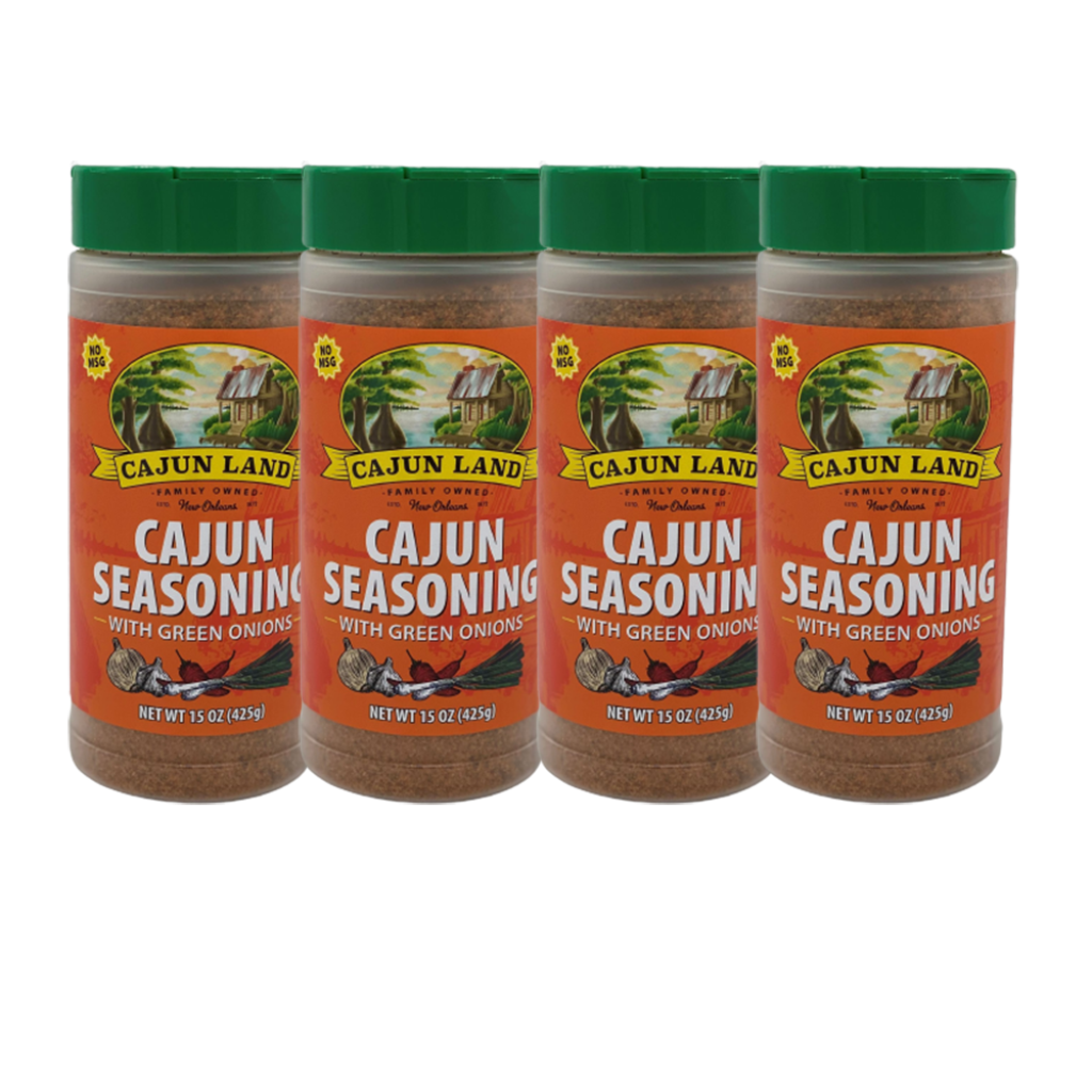 Cajun Land Cajun Seasoning with Green Onions 15 oz Pack of 4